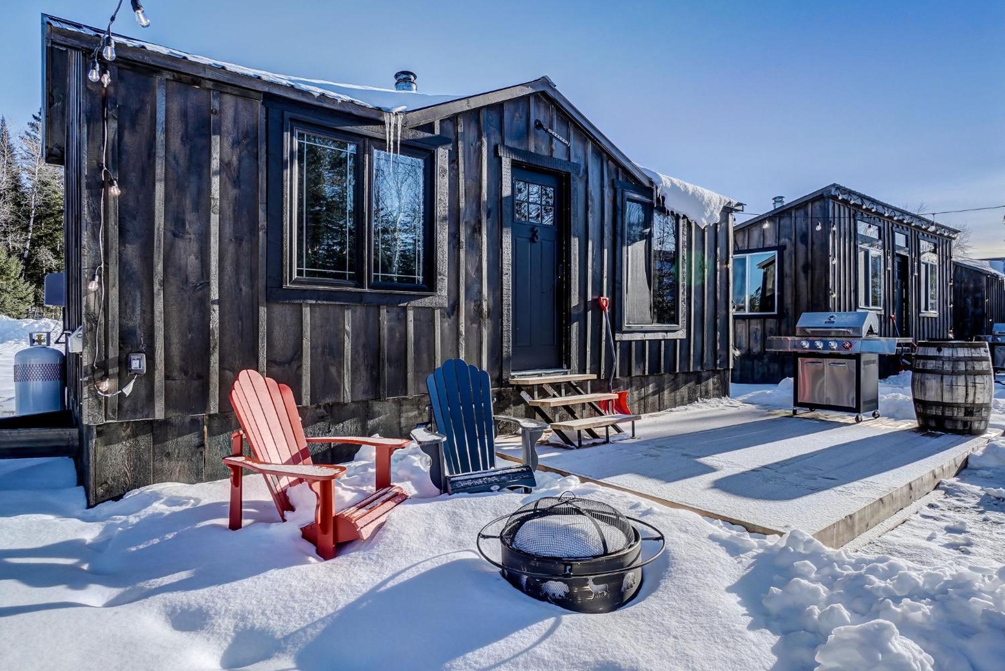 Your Cozy Cabin Retreat Saint-Remi-d'Amherst 外观 照片