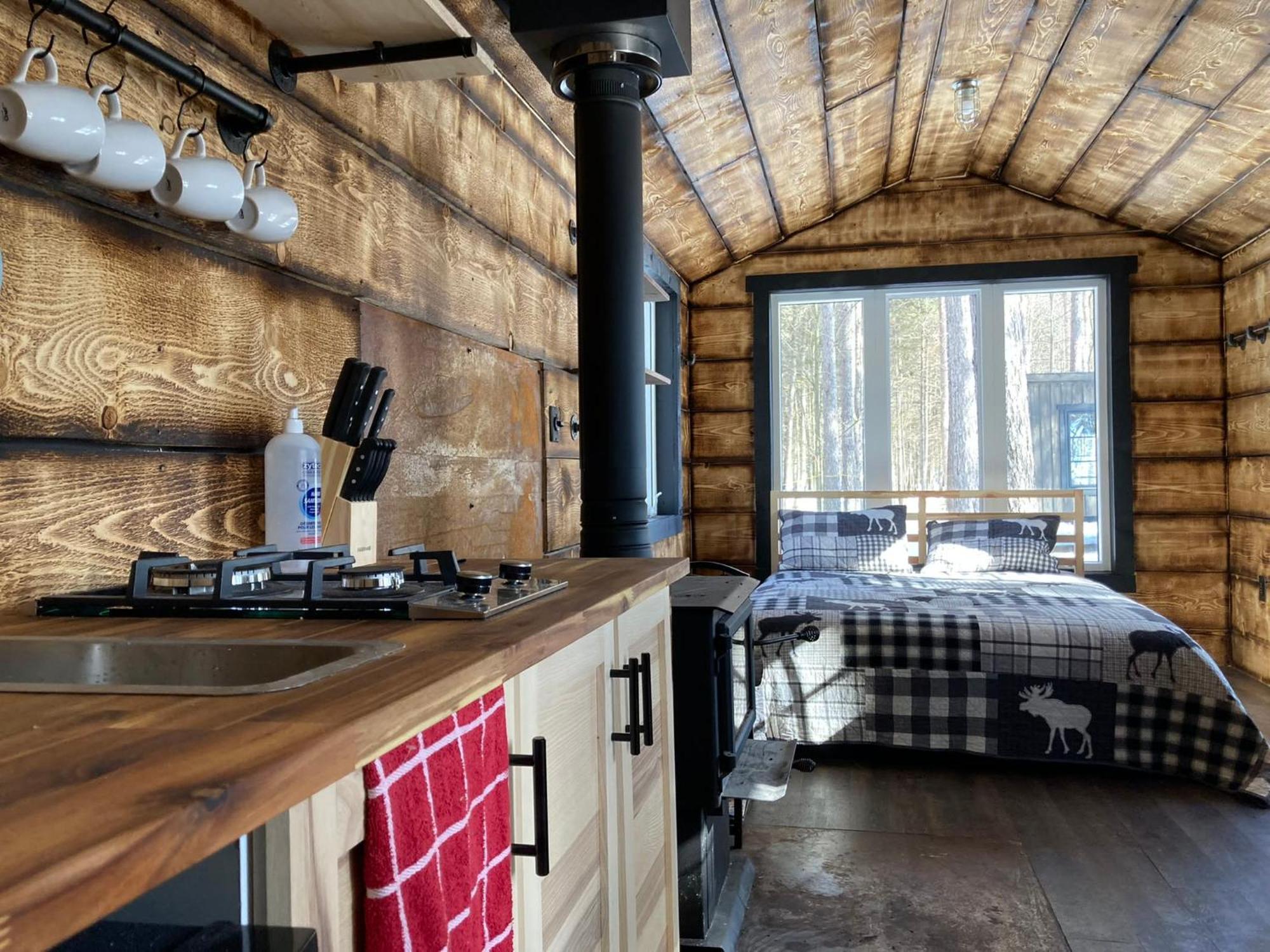 Your Cozy Cabin Retreat Saint-Remi-d'Amherst 外观 照片